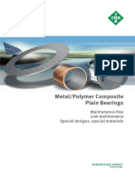 Metal/Polymer Composite Plain Bearings: Maintenance-Free Low-Maintenance Special Designs, Special Materials