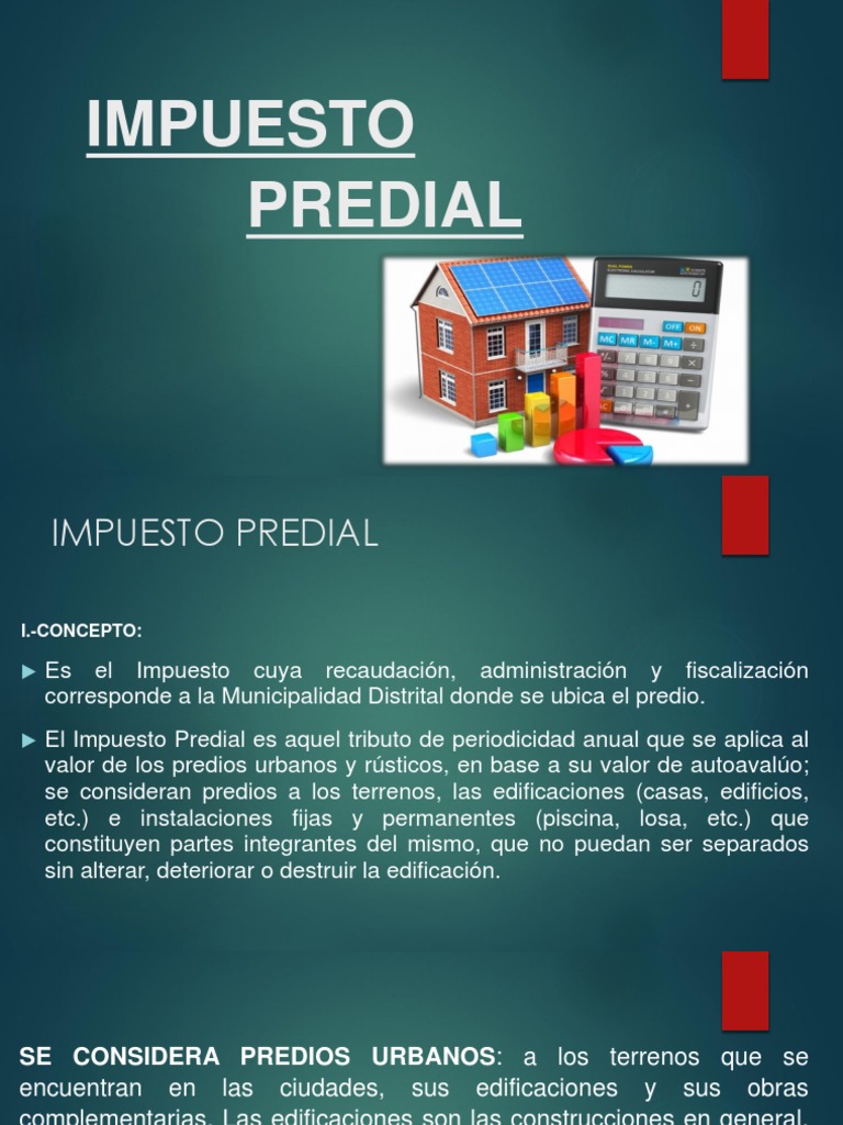Impuesto Predial Impuestos Economias