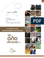 Analisis Del SG de Reagalias Ley 1530 2012 PDF