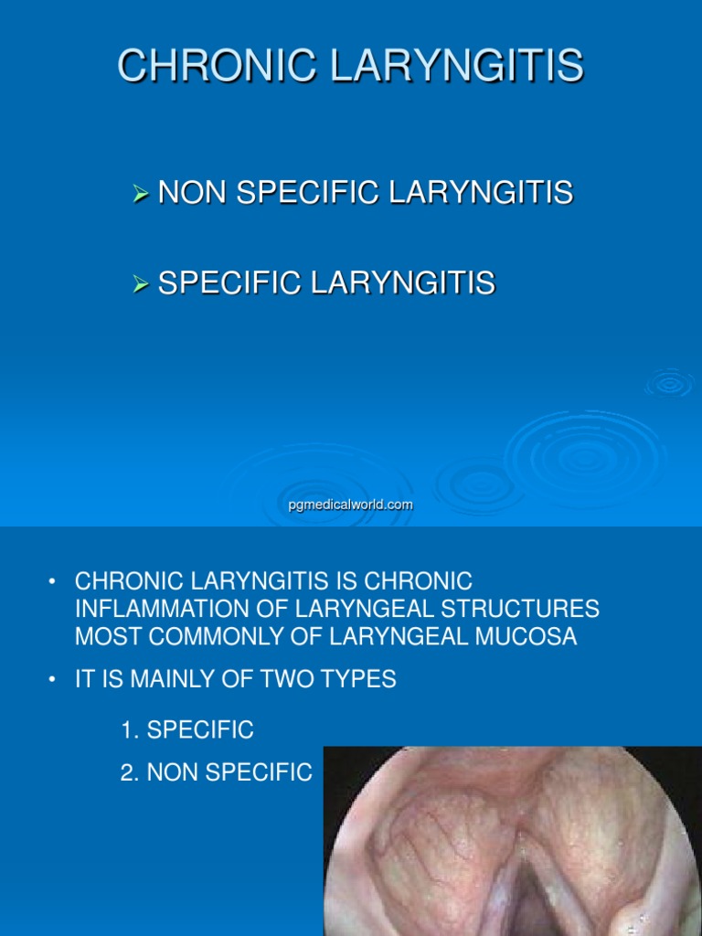 Chronic Laryngitis | PDF | Human Voice | Larynx