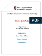 Online Job Portal: Faculty of Computer and Informatics Engineering