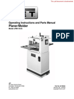 Planer/Molder: Operating Instructions and Parts Manual