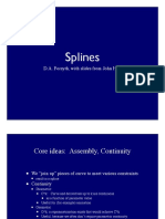 Splines: D.A. Forsyth, With Slides From John Hart
