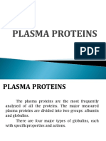 Plasma Proteins Functions and Clinical Significance