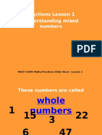 Fractions Lesson 1 Understanding Mixed Numbers