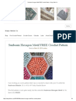 Sunbeam Hexagon Motif FREE Crochet Pattern: Daisy Stitch Co