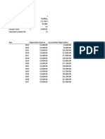 Depreciation Excel File