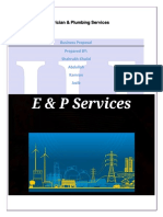 Electrician & Plumbing Services: Business Proposal Prepared BY: Shahrukh Khalid Abdullah Kamran Jazib