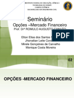 IFSE-EST OPÇÕES MERCADO FINANCEIRO