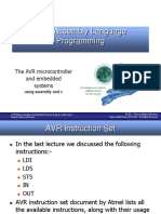 AVR Assembly Language Programming PDF