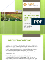 A Presentation On Biogas As Fuel: Submitted To: Richa Mishra Asst. Proffessor Ic Engines