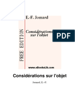 Jomard, E.-f.-Considérations Sur L'objet
