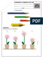 Avaliação de Matemática do 1o Bimestre
