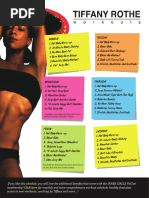 Tiffany Rothe Free Workout Schedule PDF