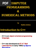 Introduction To C++