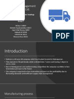 Supply Chain Management at Dalmia Cement LTD.: Submitted To: Prof. Rajendra Todalbagi Section B Group 1