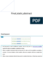 Java Final and Abstract