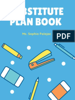 Subsitute Plan Book