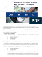 Calificación secundaria letras LMS LS LB LI