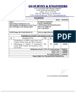 GST Invoice for DGPS Survey Work in Uttarakhand