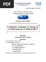 Validation Analytique de Dosage Du Bromazépam Par La Méthode HPLC ...