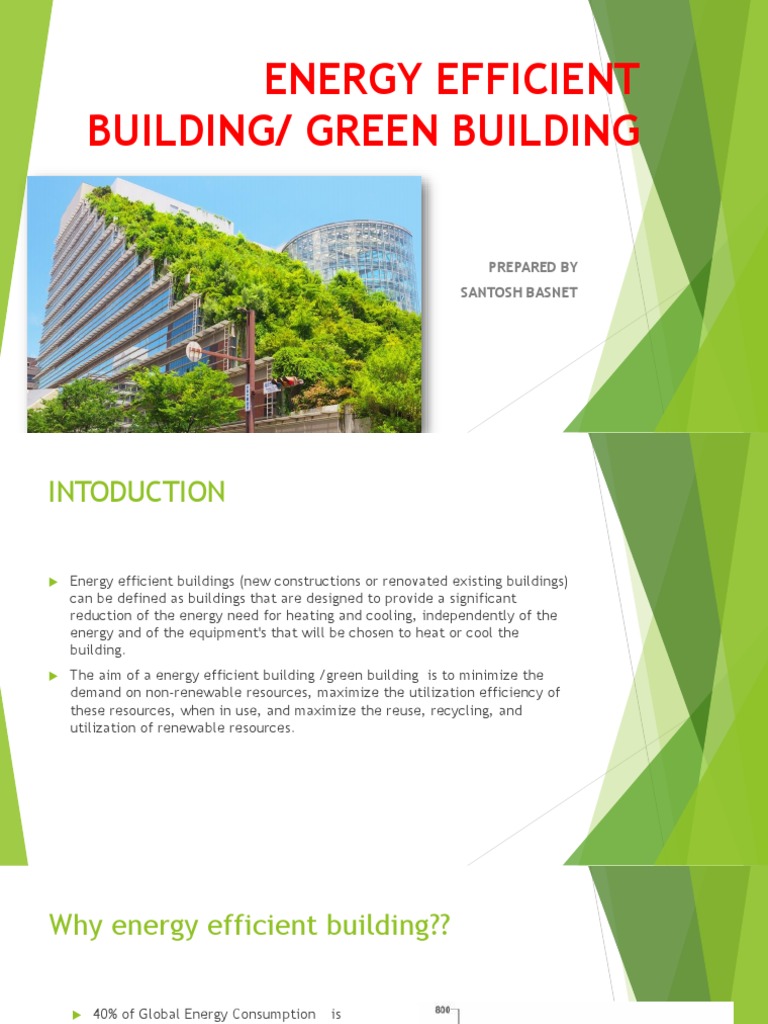 Energy Efficient Building Overview | PDF | Green Building | Efficient ...