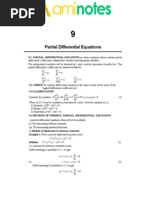 Module 2 Pdf Partial Differential Equation Equations