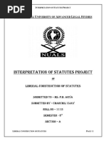 Interpretation of Statutes Project: T N U A L S