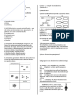 Prova Bacterias 7 Ano