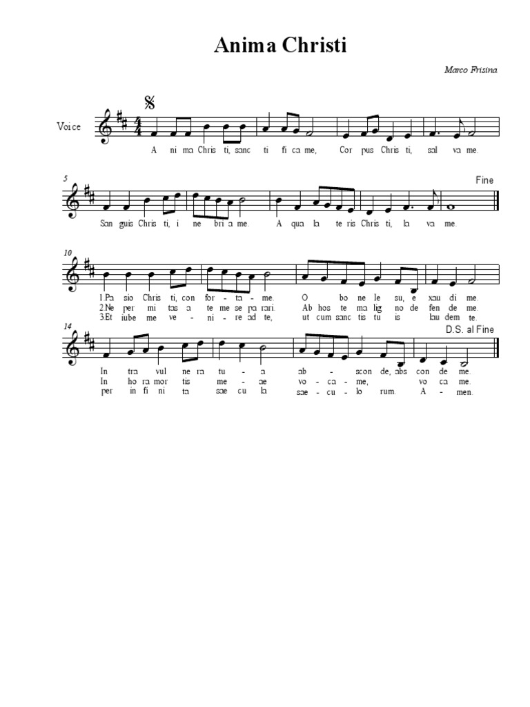 Anima Christi | PDF