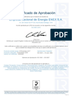 Certificacion Enex