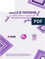 Modelo de Prevención y Atención A Casos de Violencia Política Por Razón de Género.