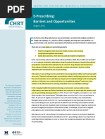 CHRT E Prescribing Barriers and Opportunities