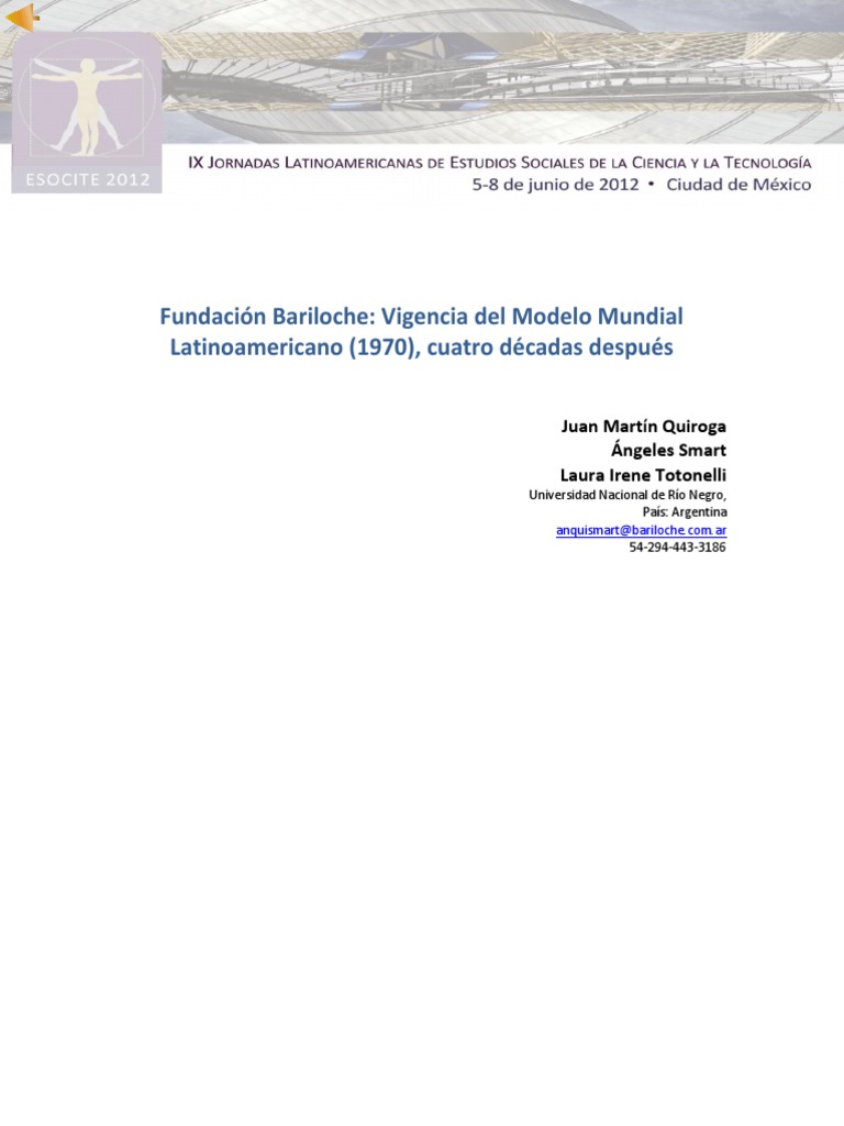 Fundacion Bariloche Vigencia Del MMLA | PDF | Capitalismo | America latina