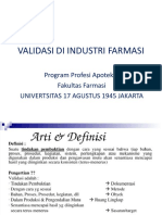 Validasi Industri