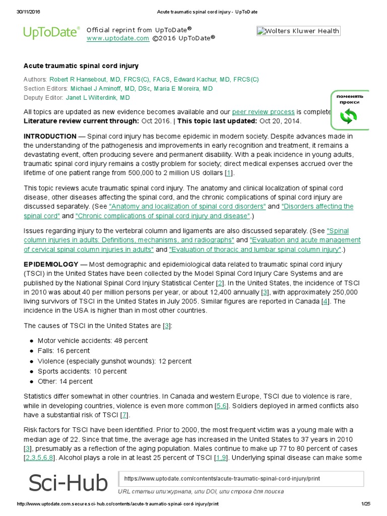 Sci Hub Official Reprint From Uptodate ©2016 Uptodate Wolters Kluwer