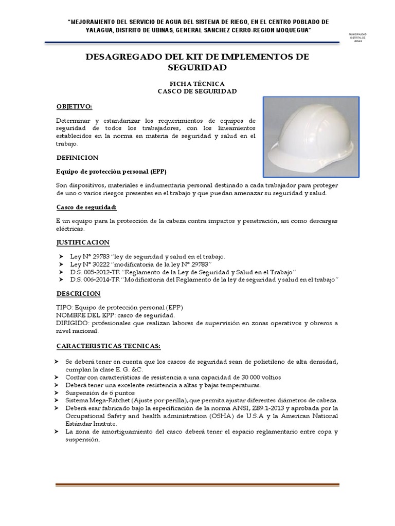 ESPECIFICACIONES DE EPP.docx