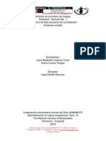 Actividad No. 7 Diagrama de Flujo de Mi Empresa Análisis de Procesos de Trabajo Admin S.O - UNIMINUTO Florencia Caquetá
