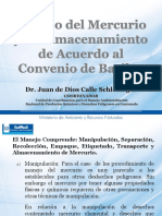 Manejo Del Mercurio y Su Almacenamiento de Acuerdo Al Convenio Basilea. Dr. Juan de Dios Calle, MARN
