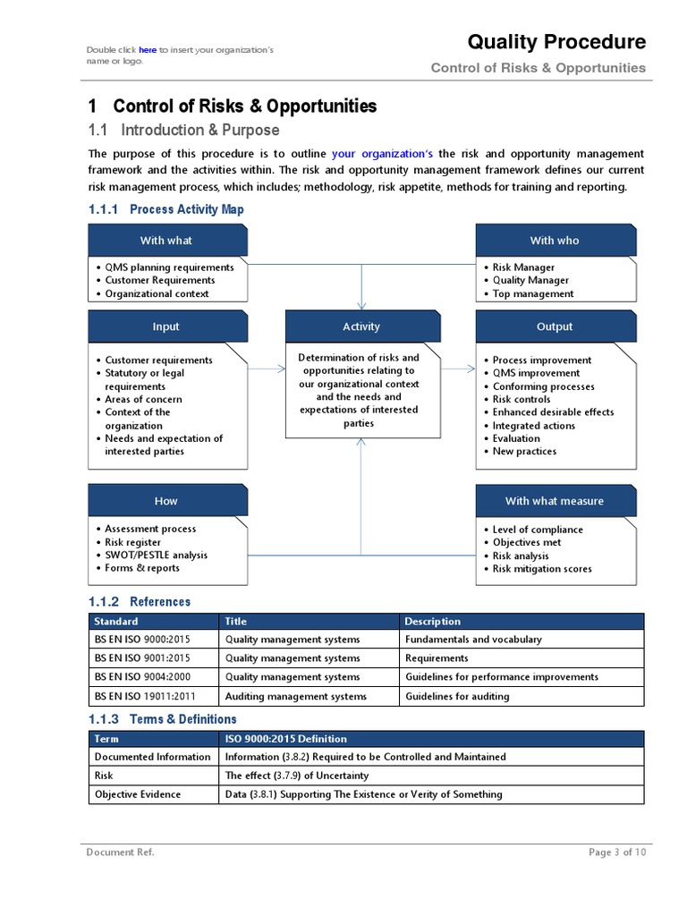Turtle Diagram Example | Risk Management | Quality Management System