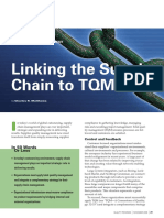 Linking The Supply Chain To TQM