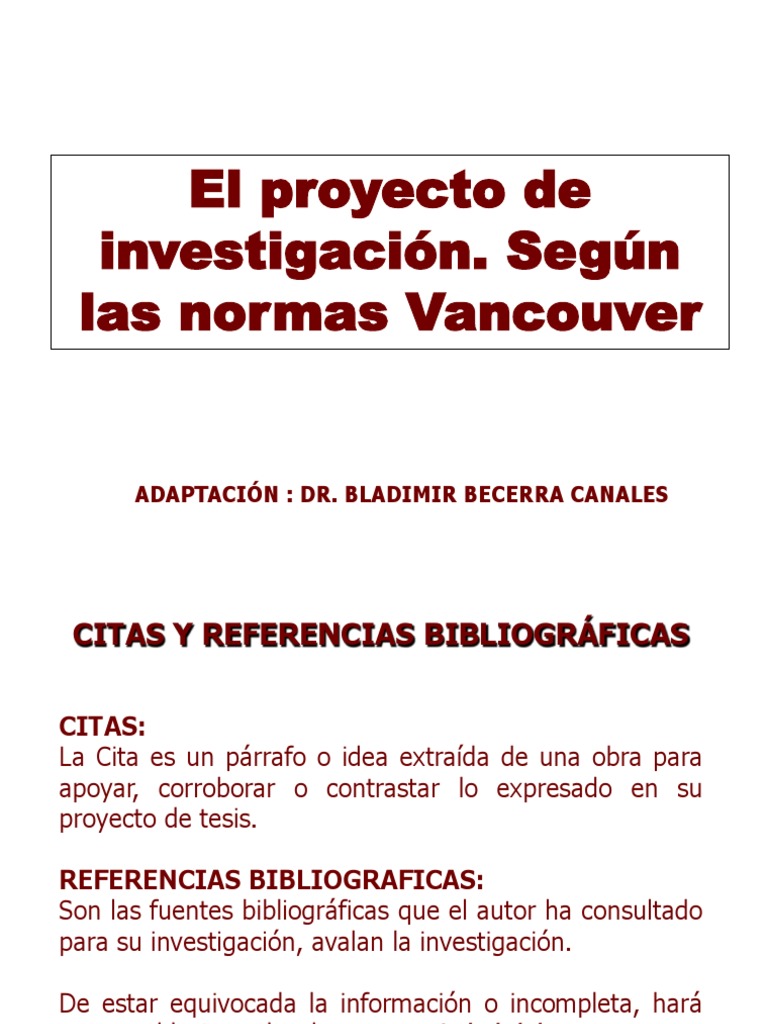 ESTILO_VANCOUVER_ 2019.ppt Comillas Comunicación escrita