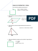 Problemas de Perímetro y Área