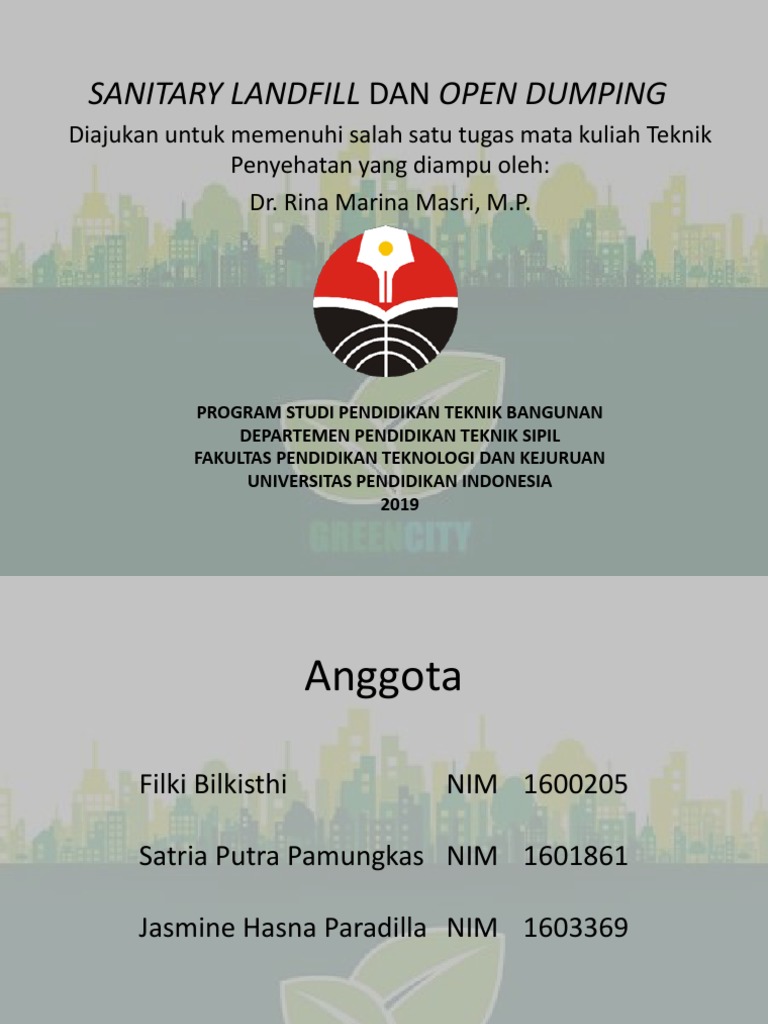 Perbandingan Sanitary Landfill dan Open Dumping | PDF | Sains & Matematika