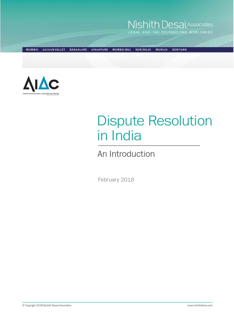 ALTERNATIVE DISPUTE RESOLUTION IN INDIA PDF visual data 6