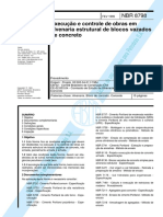 NBR 8798 - 1985 - Execução e controle de obras em alvenaria estrutural de blocos vazados de concreto - Procedimento.pdf