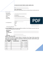 Formulir Aplikasi Rekognisi Pembelajaran Lampau RPL