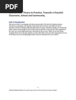 Download PART 3 of 6 - Unit 3 From Theory to Practice - Towards a Peaceful Classroom School and Community by Teachers Without Borders SN40566947 doc pdf