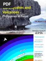 Earthquakes and Volcanoes: - Philippines in Focus