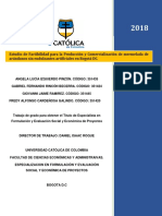 Estudio de Factibilidad para La Producciòn y Comercializaciòn de Mermelaa de Arandanos Sin Endulzantes Artificiales en Bogotà DC PDF